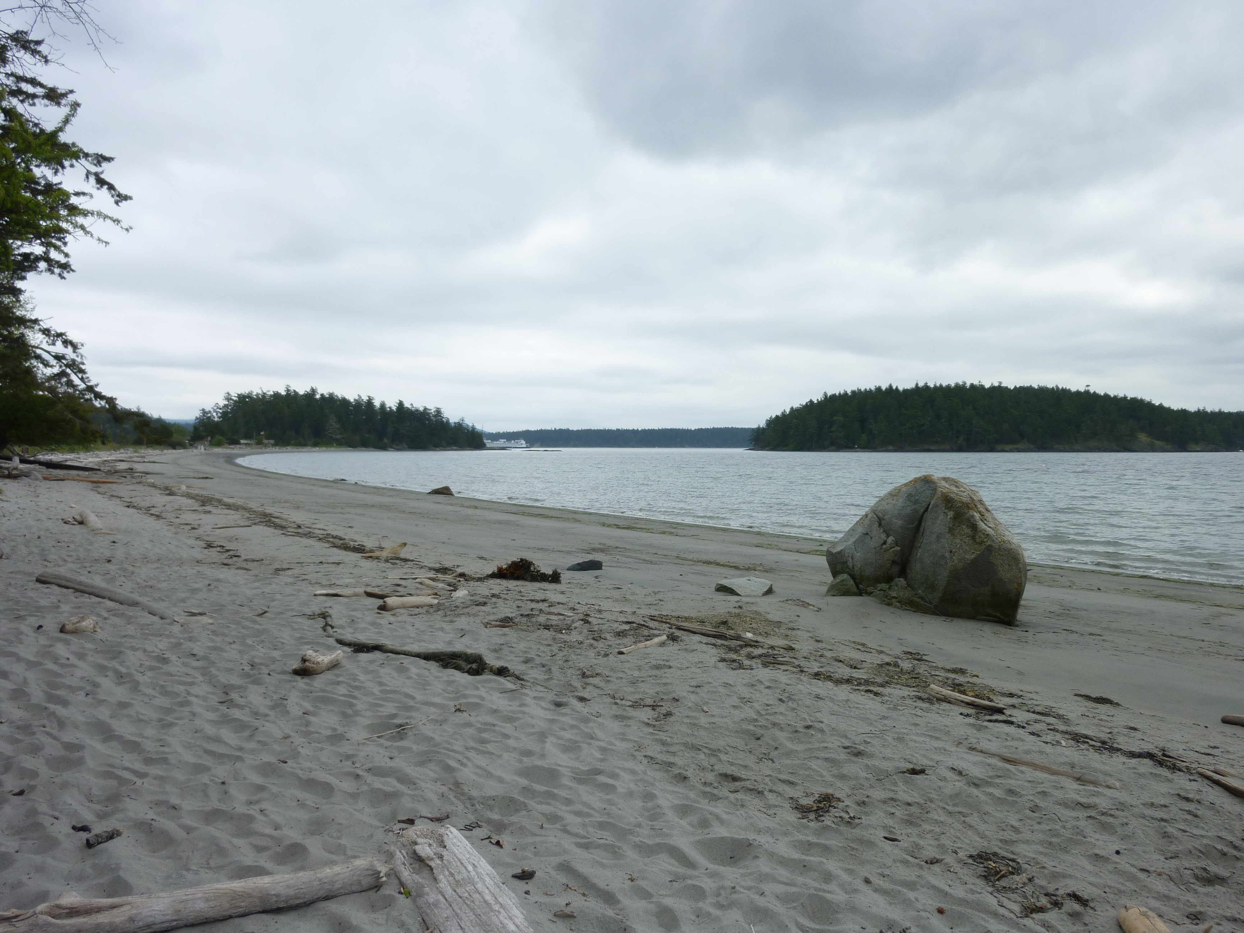 This gorgeous sandy beach is part of 60-acre Shaw Island County Park, one of the nicest in the San Juans.
