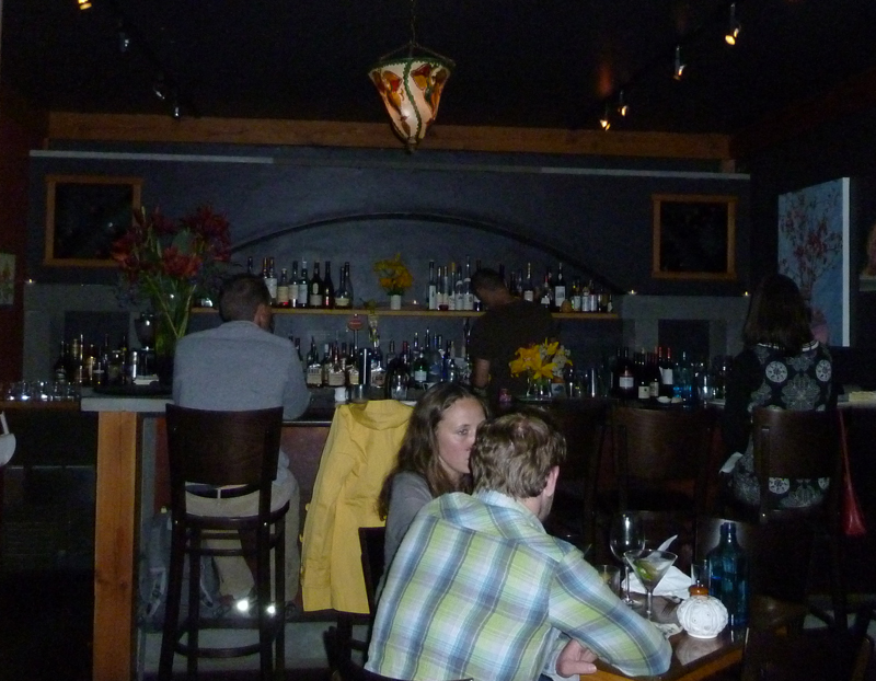 Cozy Bar at the Backdoor Kitchen restaurant in Friday Harbor, San Juan Island WA