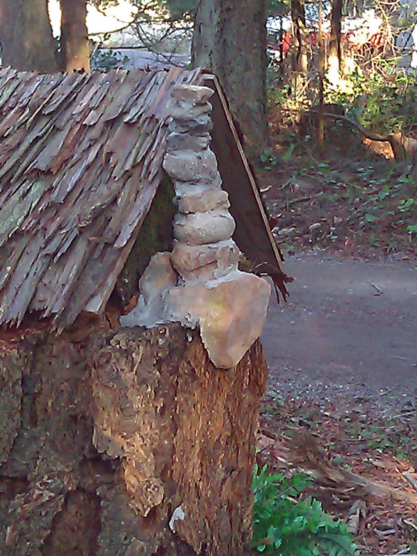 Chimney detail on the fairy house
