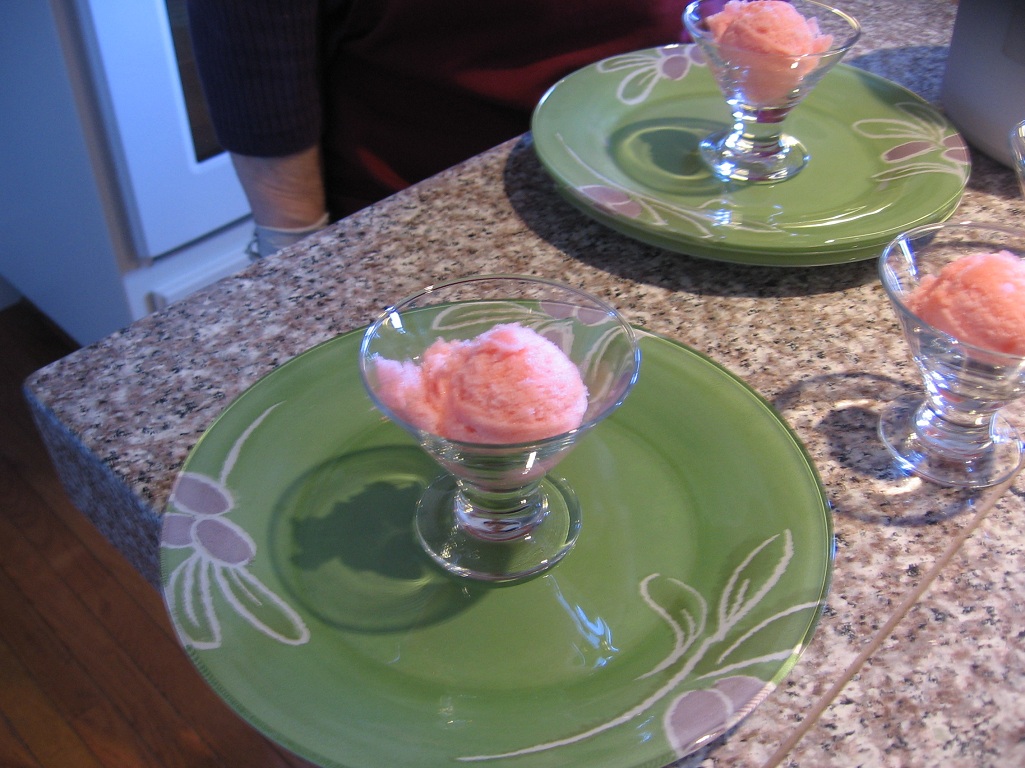 Melt in your mouth sorbet