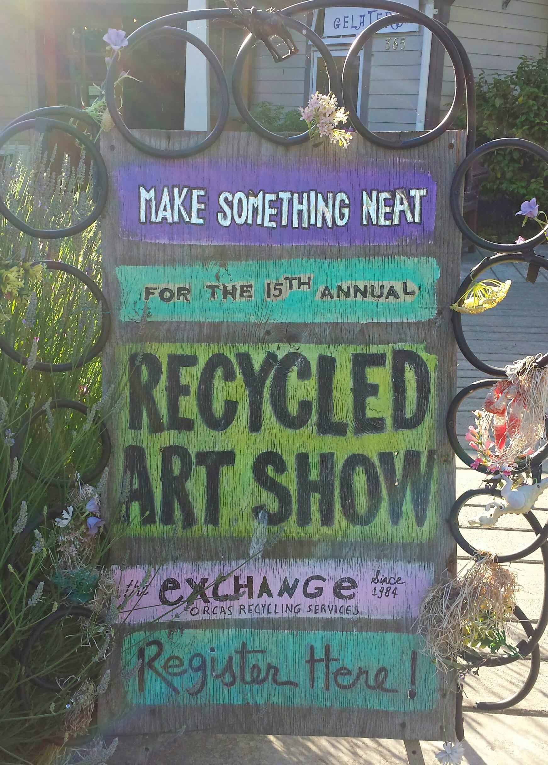 The Exchange Recycled Art Show on Orcas Island