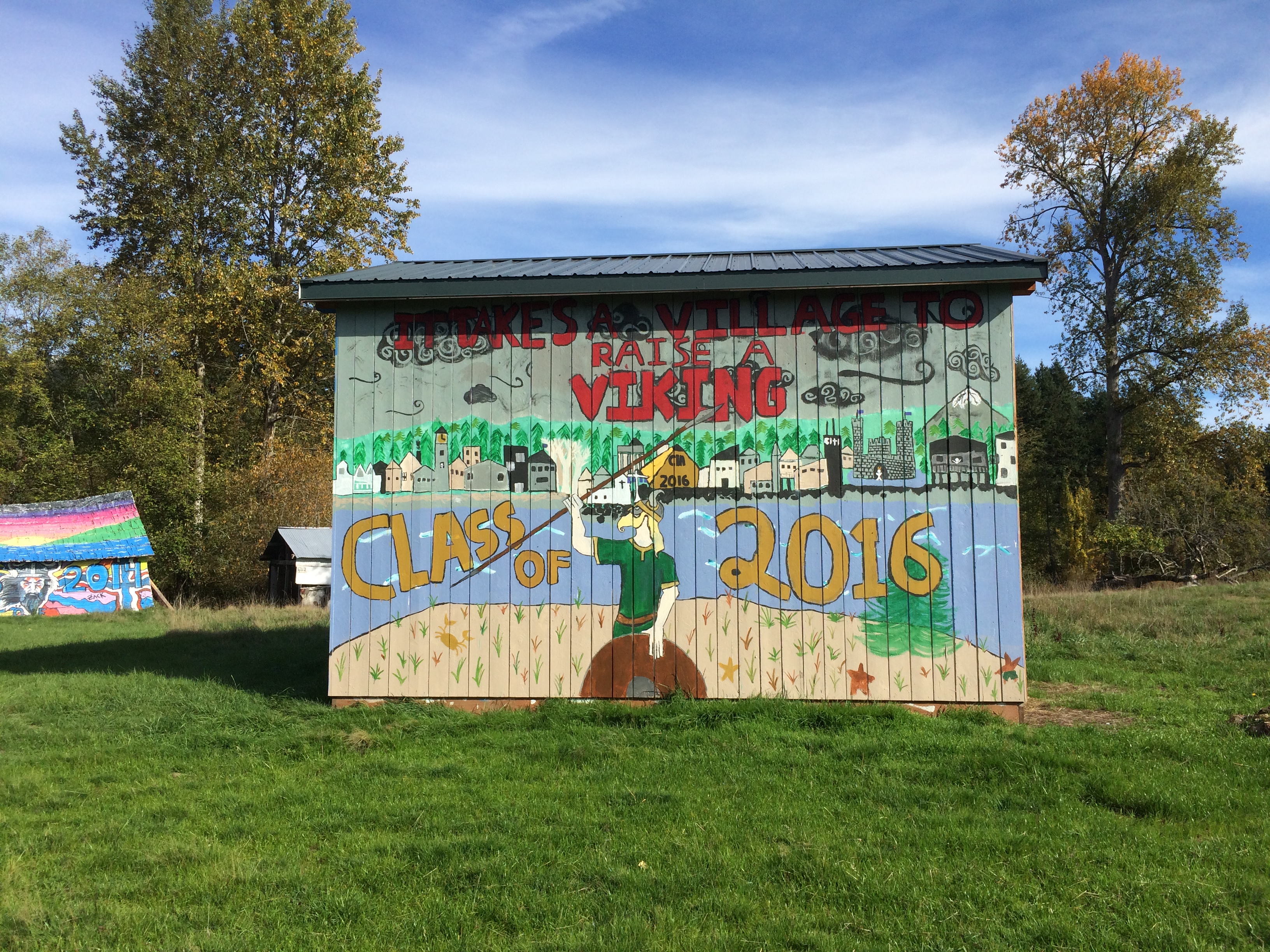 new hay barn painted by incoming seniors