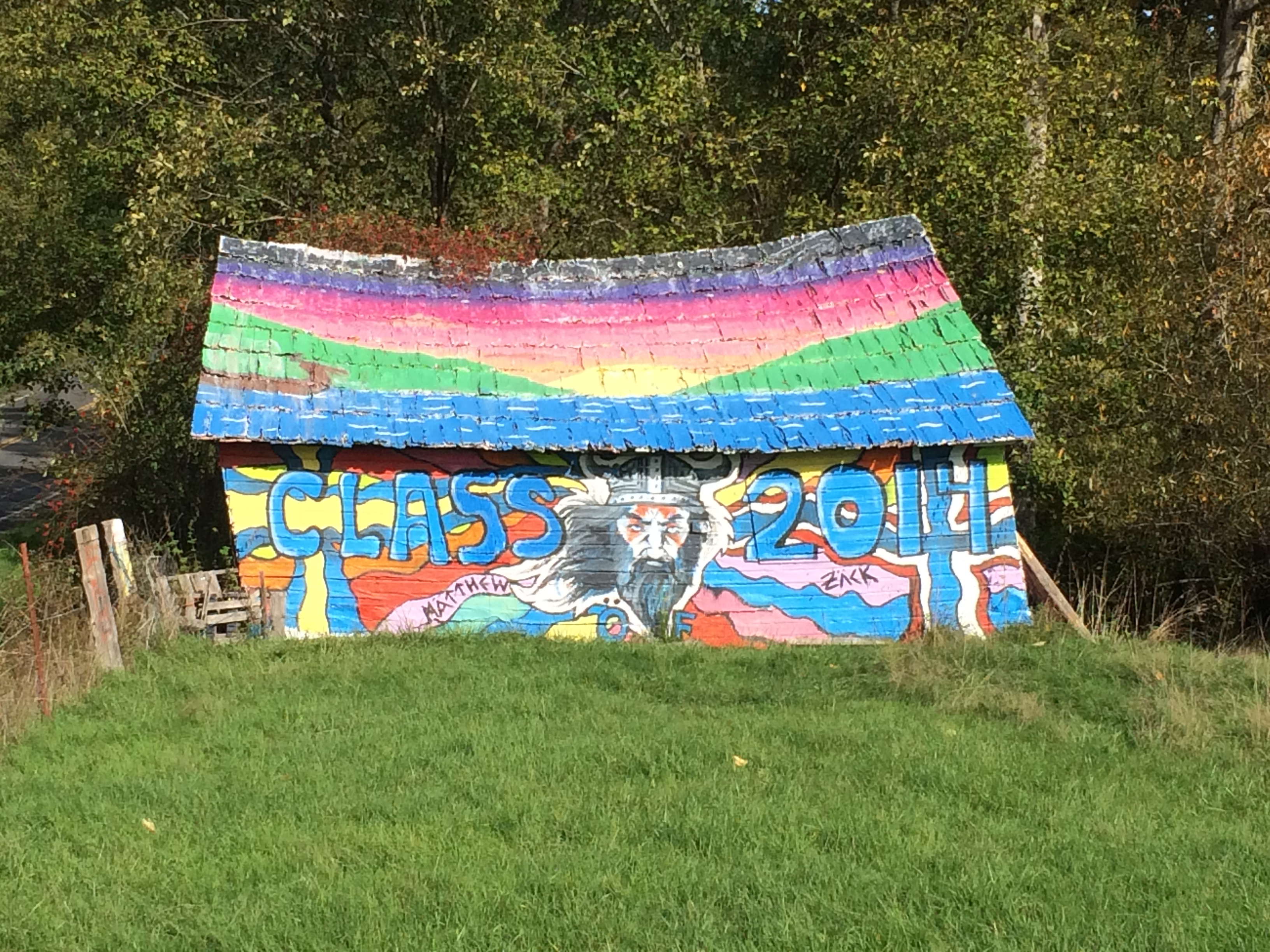 old orcas barn painted by incoming class